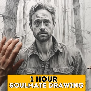 1 Hour Future Soulmate Reading & Drawing - Pencil Style, Draw Your Soulmate, Twin Flame, Husband, Love Insight, Fast Delivery, Psychic