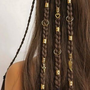 Micro Verstelbare 40 Haarring Set voor Vlechten en Dreads - Haarbuis Spiraalclips Manchetten - Viking Haaraccessoires Trend