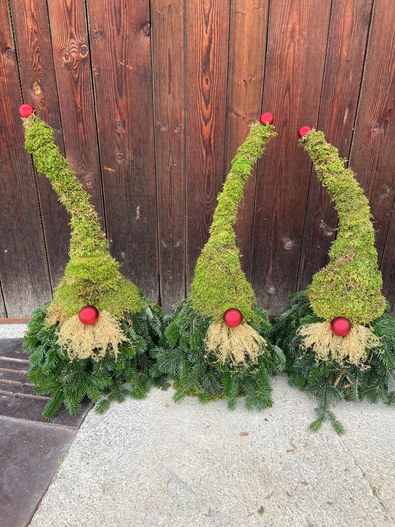 Moss gnomes/fir gnomes/Christmas outdoor decoration image 3