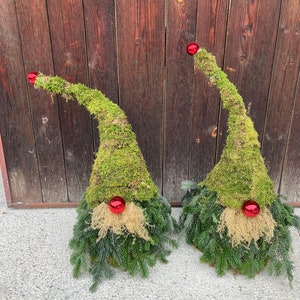 Moss gnomes/fir gnomes/Christmas outdoor decoration image 5