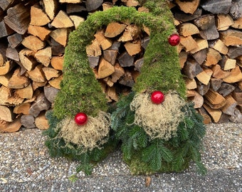 Moss gnomes/fir gnomes/Christmas outdoor decoration