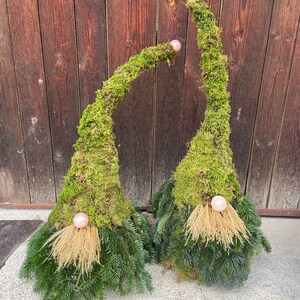 Moss gnomes/fir gnomes/Christmas outdoor decoration image 4