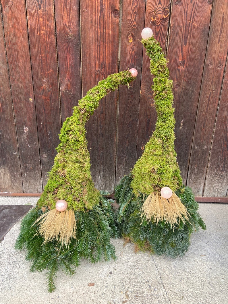 Moss gnomes/fir gnomes/Christmas outdoor decoration image 4