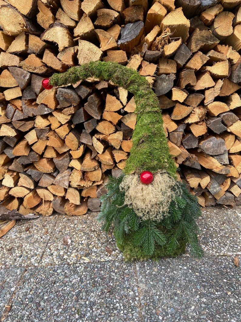 Moss gnomes/fir gnomes/Christmas outdoor decoration image 2