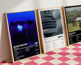 Set of 3 Custom Album Posters | Request Any Album | Music Cover Posters | Physical Poster | Personalised Room Decor | Album Art | Aesthetic