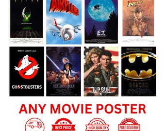 Any Original Movie Poster Choose Your Favourite Movie Film TV Poster High Quality Posters Classic Film Movie TV Posters