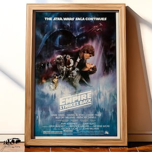 Star Wars The Empire Strikes Back Poster | Movie Poster | Movie Prints For Cinema Rooms Wall Art Home Decor A3 A4 A5