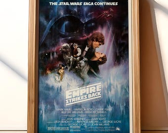 印刷可能なスターウォーズ/帝国の逆襲 1980 ヴィンテージポスター