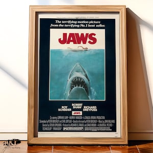 Jaws Poster Movie Poster Movie Prints For Cinema Rooms Wall Art Home Decor A3 A4 A5