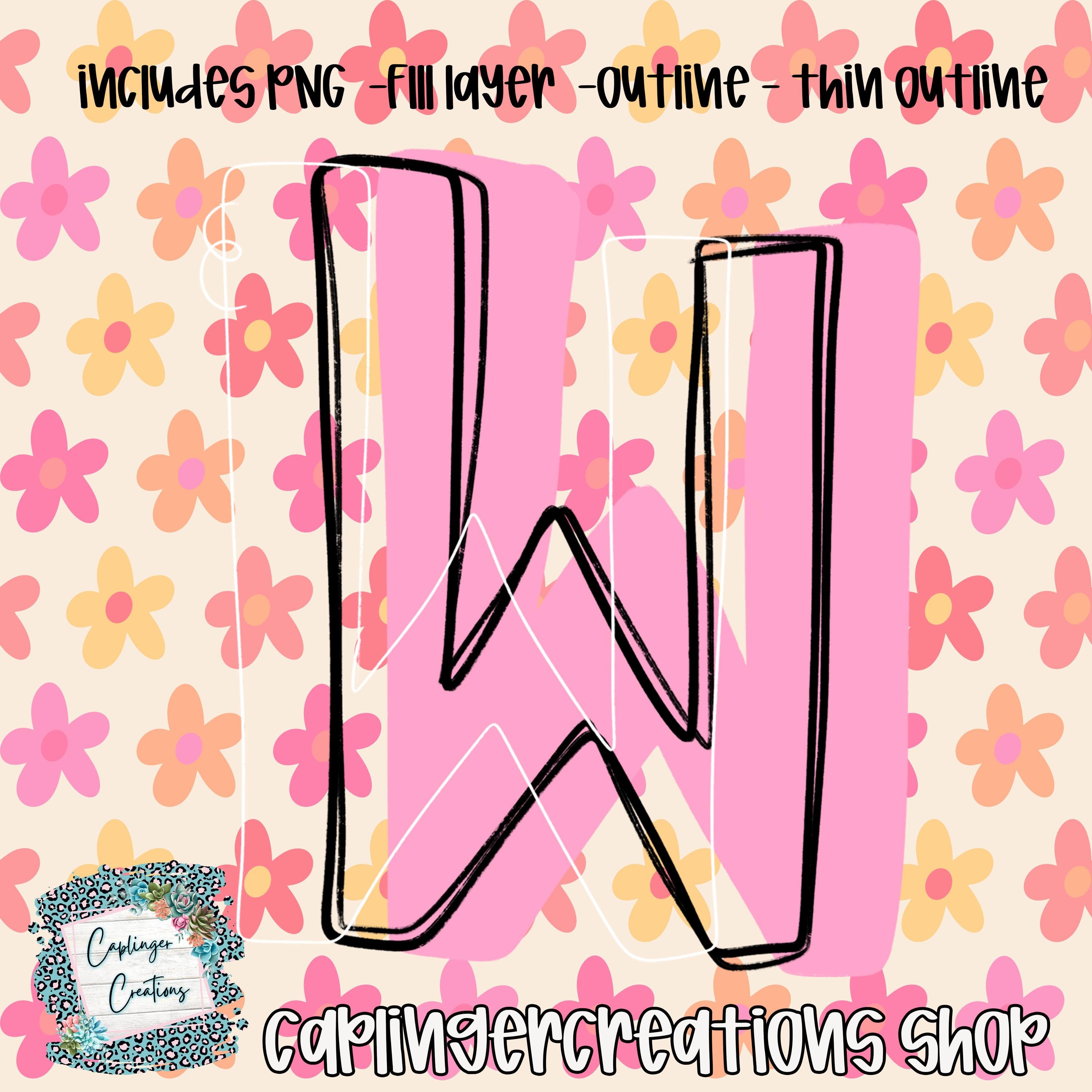 Whimsy Twee Numbers Fillable Alpha Set - WHIMSY - PNG – A-Z, a Mix of Lowercase & Numbers ...
