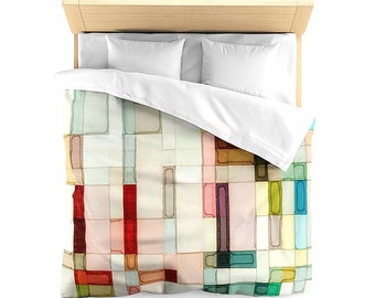 watercolor duvet etsy