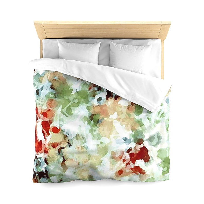 Watercolor Duvet Cover Queen Bedding Abstract Art Bedroom Etsy