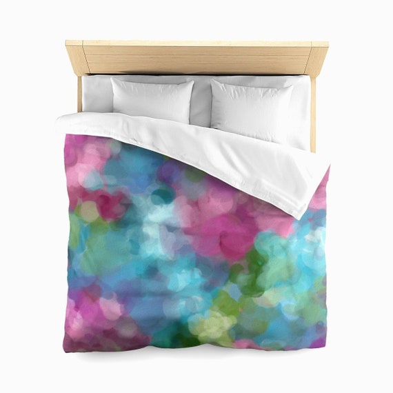 Watercolor Duvet Cover Queen Bedding Abstract Art Bedroom Etsy