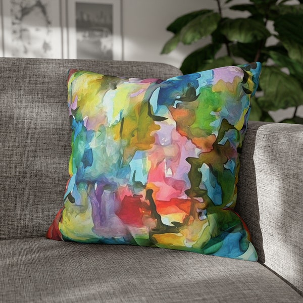 Watercolor Pillow - Etsy