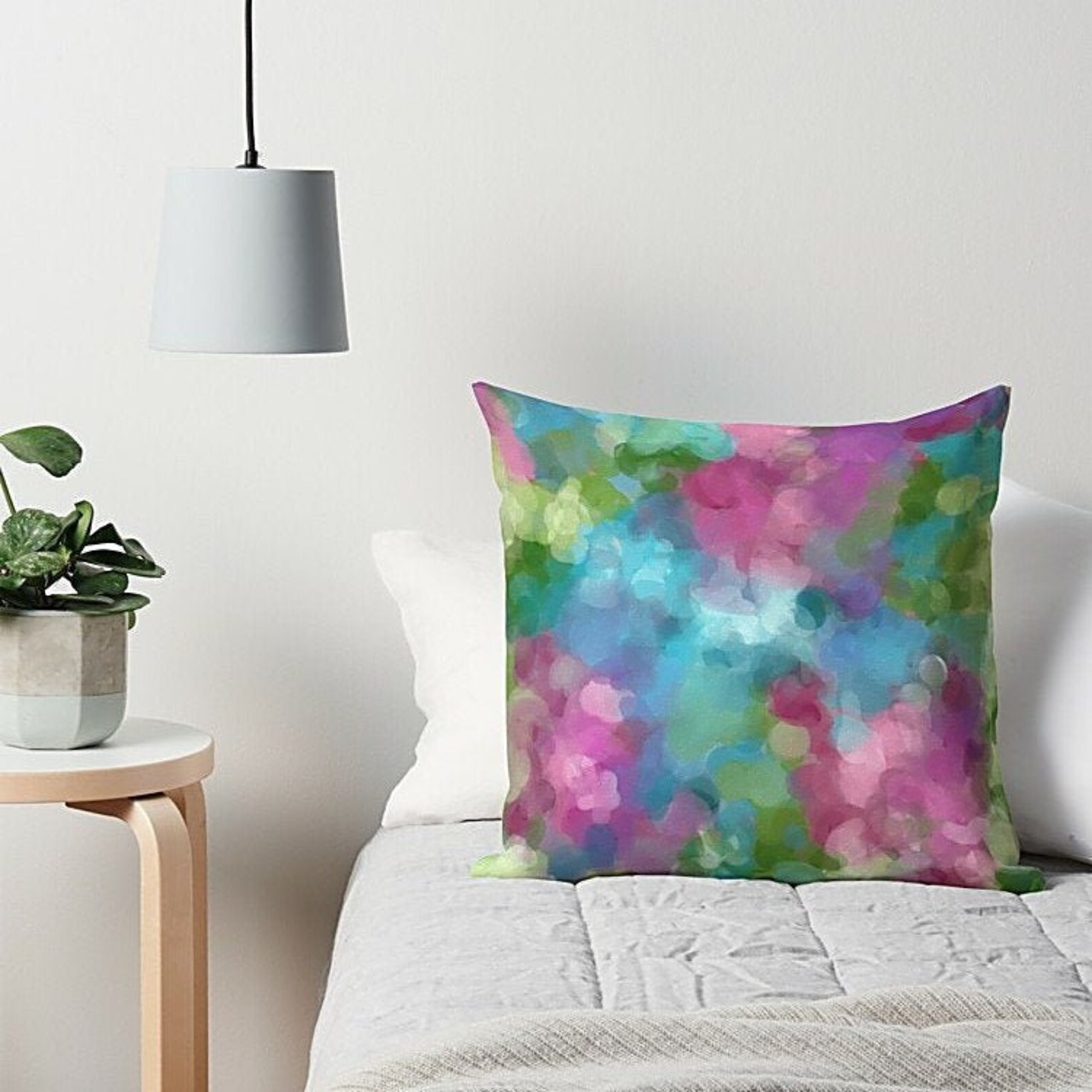 Abstract watercolor throw pillow 14x14 16x16 18x18 or 20x20 Etsy