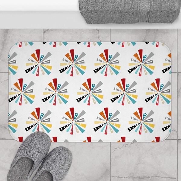 Mid Century Modern Bath Mats - Etsy
