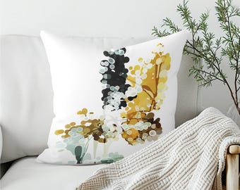 Watercolor pillow, Abstract cushion covers, Minimalist home decor