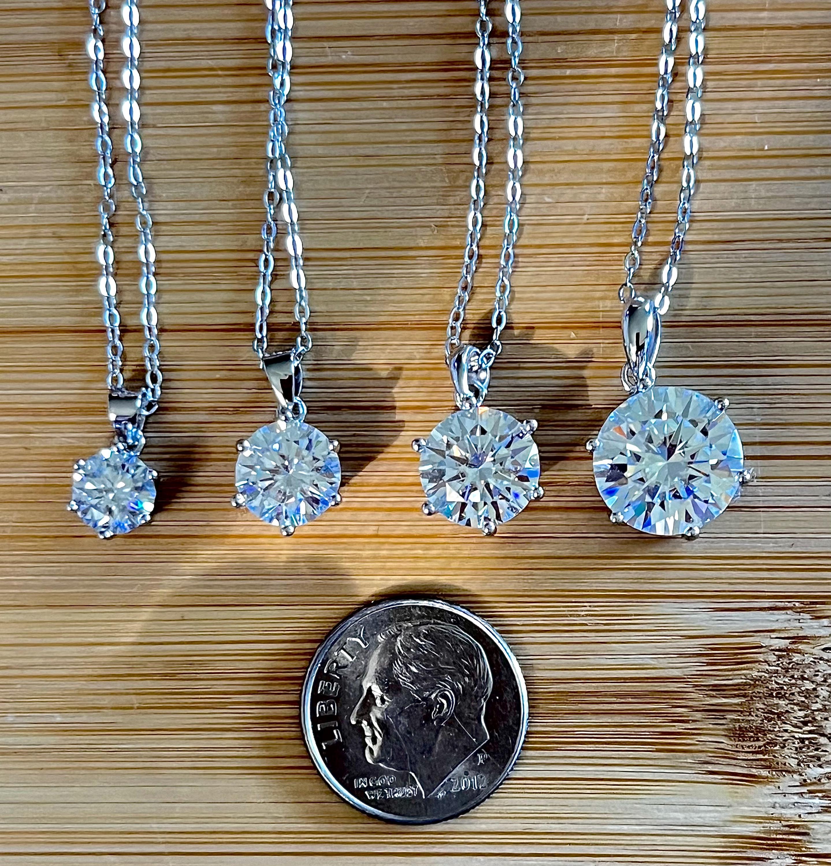 CERTIFIED Moissanite Solitaire A 1, 2, or 5ct