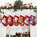 Personalized Christmas Stockings Velvet Family Stocking for Holiday Stocking Embroidered Name Stocking Applique Stocking for Christmas Gifts