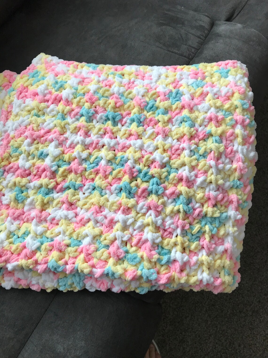 Bernat Baby Blanket Yarn Pitter Patter/ Handmade Crochet Baby Etsy