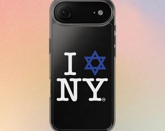 I Love NY Jewish Star Phone Case | Clear Protective Case