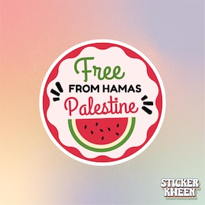 Adesivo gratuito Palestina HMS Melancia
