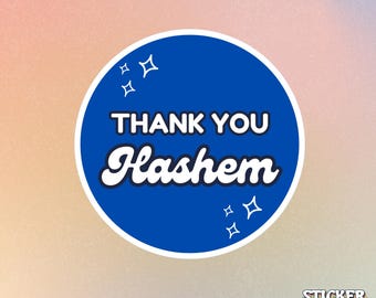 Merci Hashem Sticker