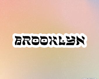 Sticker style police hébreu Brooklyn