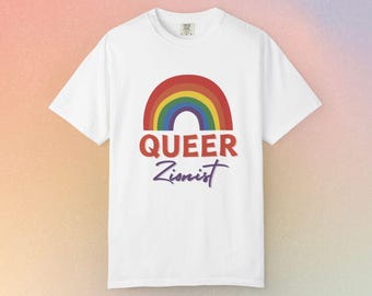 T-shirt Queer Zion - T-shirt de la fierté transgenre arc-en-ciel