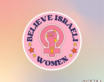 Believe Israeli Women Sticker