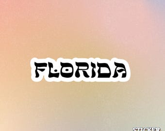 Sticker style police hébreu Florida