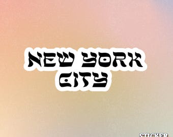 Style de police hébreu New York City Sticker