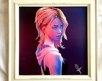 SpiderGwen 8x8in Print