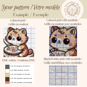 Cross stitch pattern Little embroiderer cat, Cross stitch cat, Cross Stiching Pattern, animal pattern, Instant PDF, Embroidery, DIY image 6