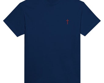 T-shirt unisexe 'Croix Lumineuse" Rouge