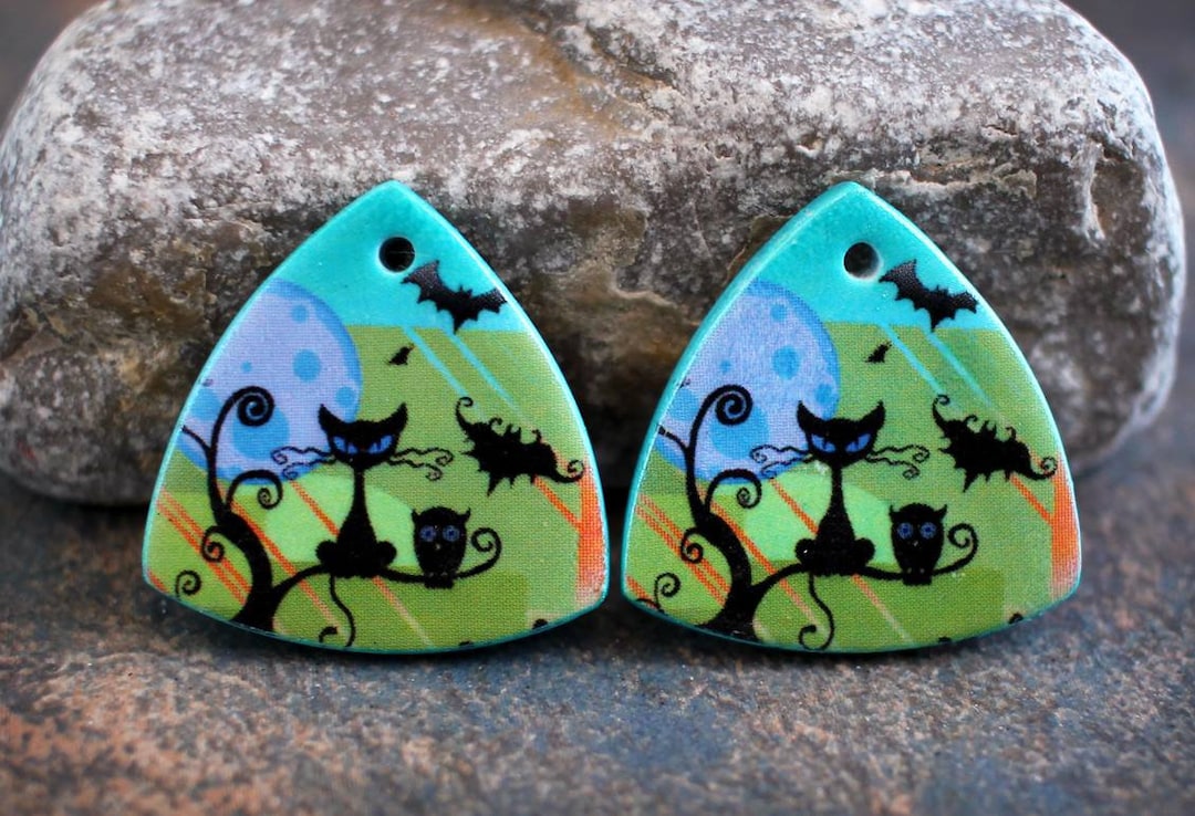 Polymer Clay Earring Components. Pair of Earring Charms. Halloween ...