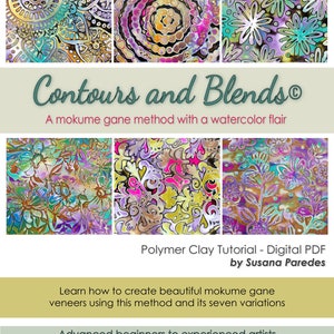 Polymer Clay Tutorial. Mokume Gane Method in polymer clay. Contours and Blends by Susana Paredes. Advanced Beginner, Intermediate level. PDF image 5