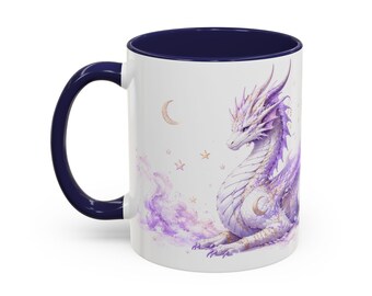 Lavender Dragon mug | Coffee Cup 11oz 15oz