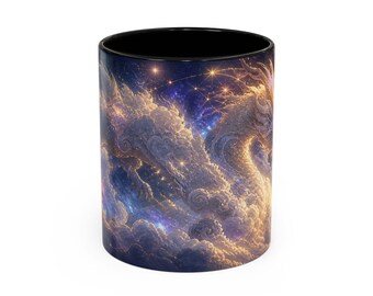 White Dragon-koffiemok, fantasiebeker 11oz 15oz