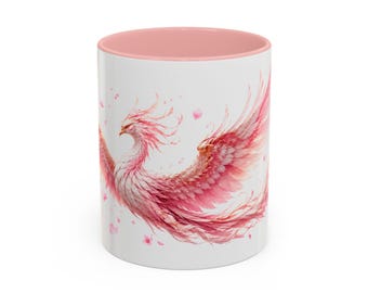 Pink Phoenix Mug | Coffee Tea Ceramic 11/15oz
