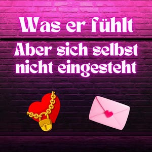 NEU!! Was er fühlt – aber sich selbst nicht eingesteht | Kurz & direkt, schriftlich per Etsy-Nachricht