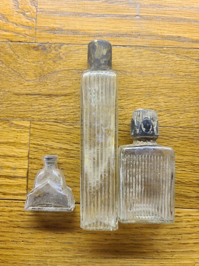 VINTAGE BOTTLES for crafting, decorating, collecting. From 1910's-30's perfumes