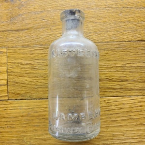 VINTAGE BOTTLES for crafting, decorating, collecting. From 1910's-30's listerine