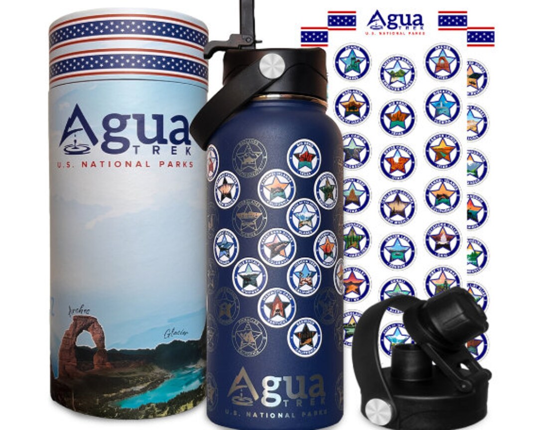 National Parks Water Bottle With Stickers - Etsy