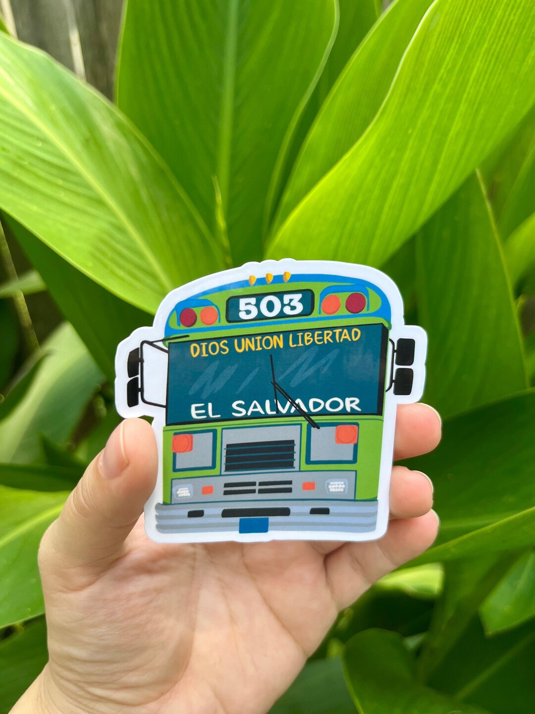 Vibrant Salvadoran Bus Sticker Retro El Salvador Decal Travel ...