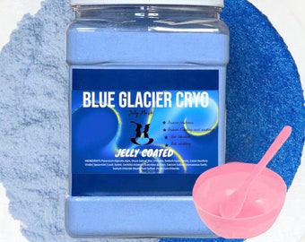 Masque cryo-gelée Blue Glacier pour le visage : Masque hydrogelée peel-off PowderJar Masques hydratants, éclaircissants et raffermissants pour le visage