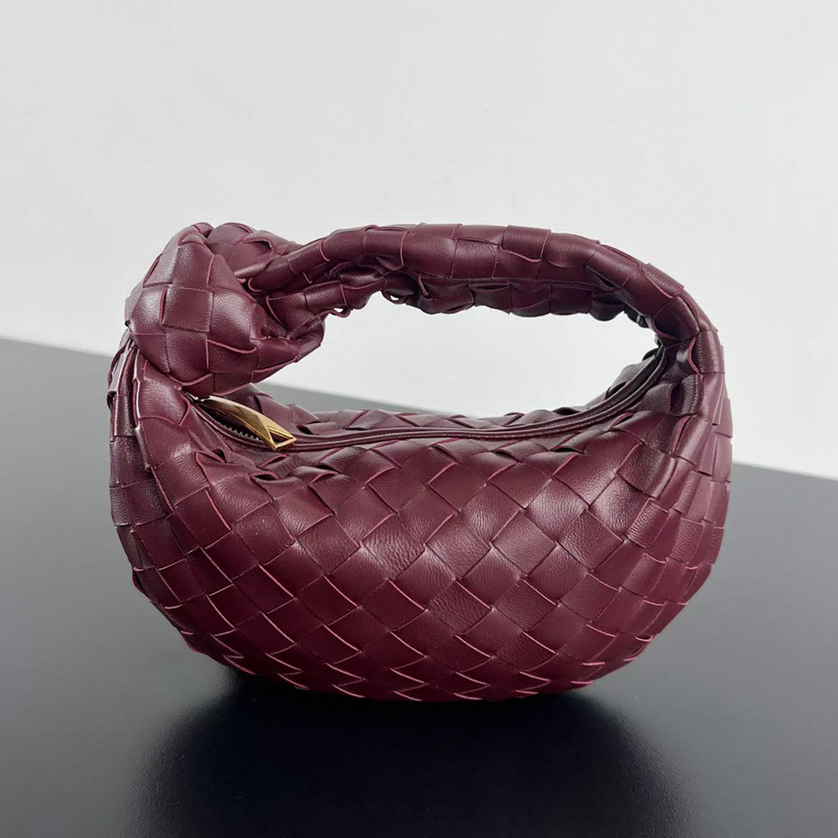 Woven Leather Top Handle Bag For Women — Large Tote With Inner Zipper Pouch, 18x15 Inches