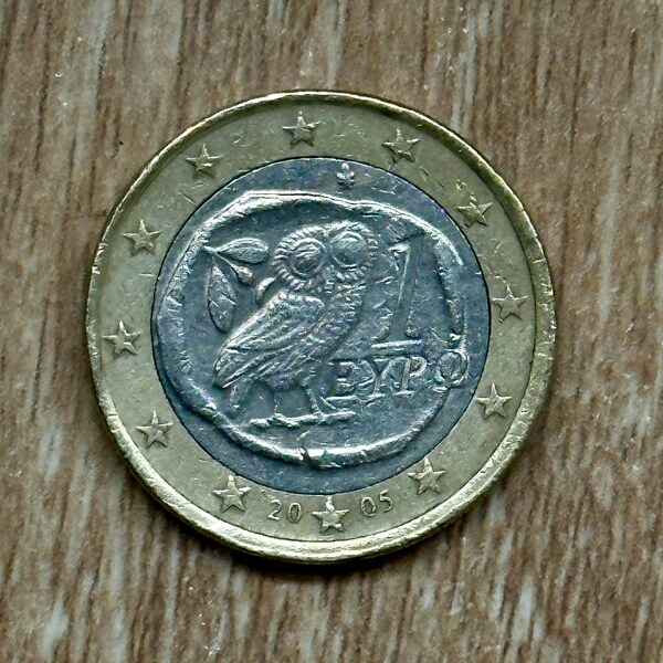 Moneda de 1 Euro Búho 2005