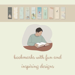 Inspirational Bookmark Set: Fun Designs, Ready-to-Print (PDF)
