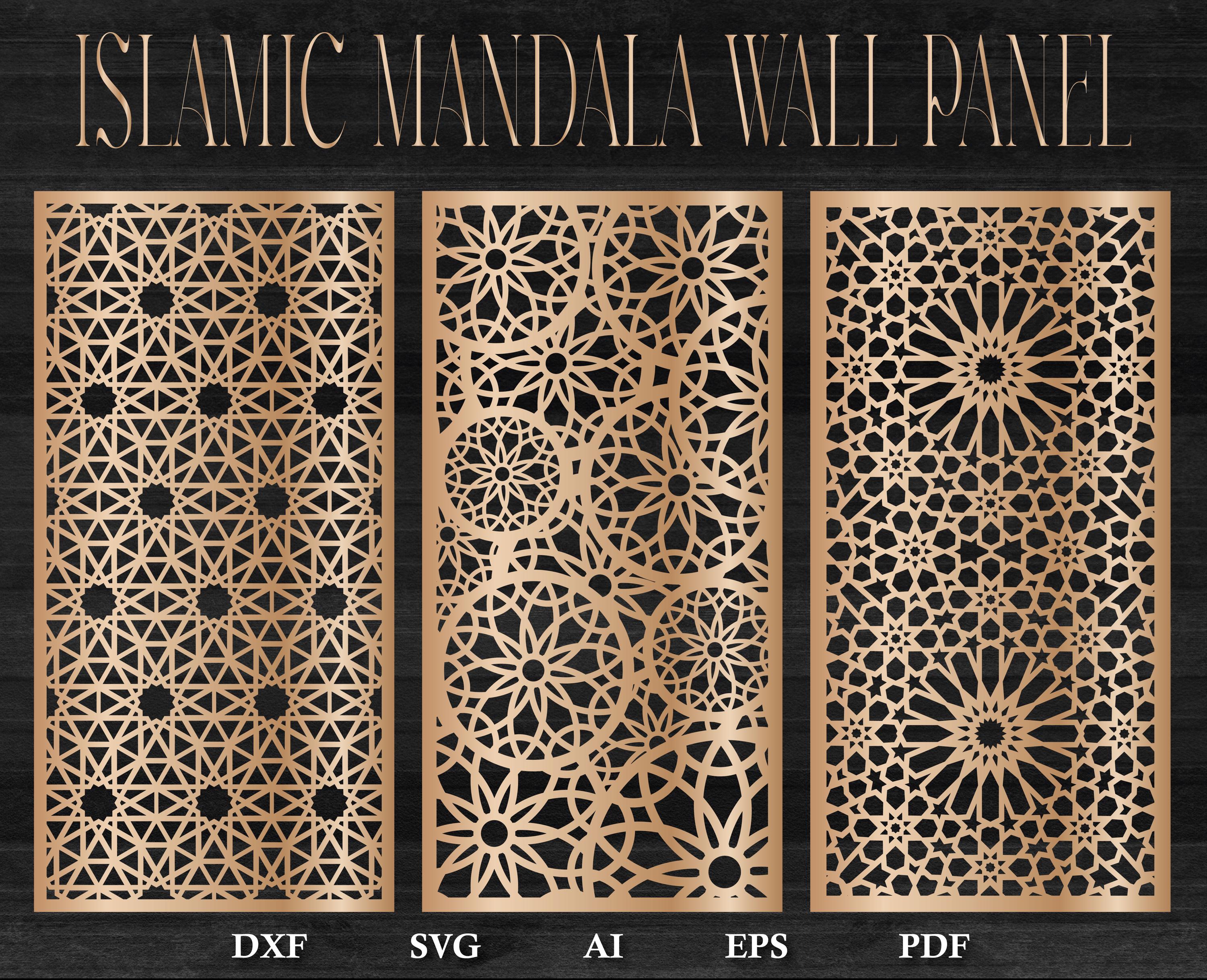 Arabic Decorative Panel SVG | Islamic Wall Art | Moroccan Pattern